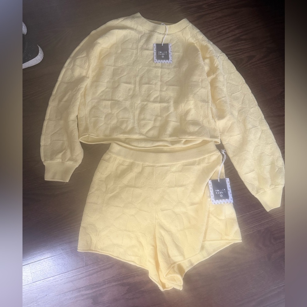 Roller Rabbit x Target yellow embossed set